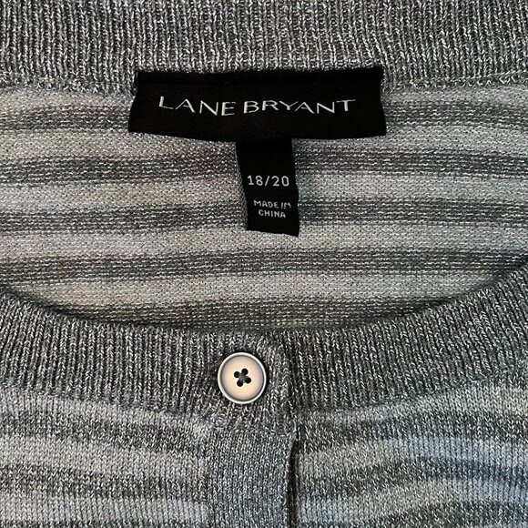 Lane Bryant Glitter & Gray Cardigan - Size 18/20 - Picture 3 of 9